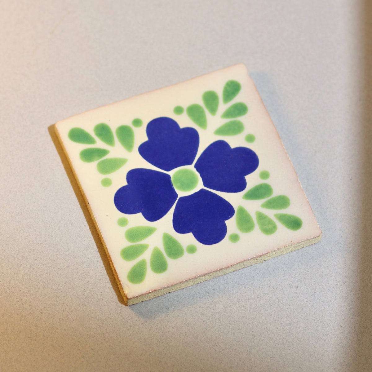 Handmade Ceramic Reworked / Repurposed Mexican Tile Drink Coasters / C –  Allumee Home